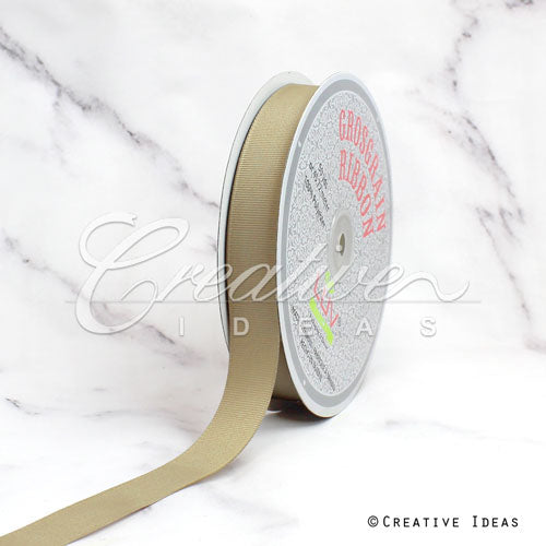 7/8" Grosgrain Ribbon - 50 Yards (Toffee)