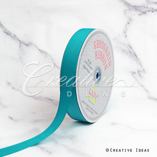 7/8" Grosgrain Ribbon - 50 Yards (Tropic Blue)