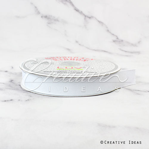 7/8" Grosgrain Ribbon - 50 Yards (White)
