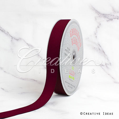 7/8" Grosgrain Ribbon - 50 Yards (Wine)
