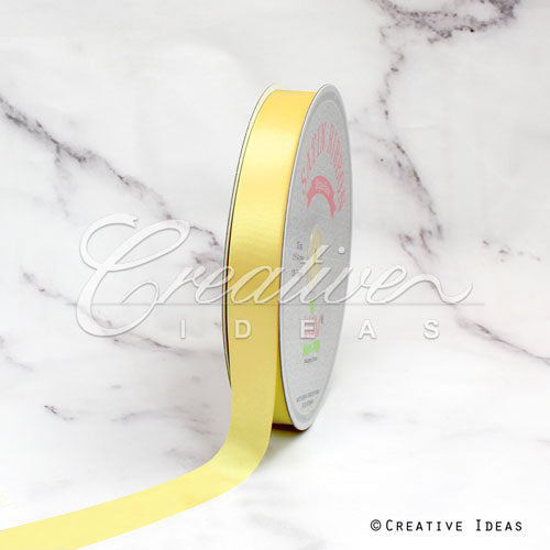 7/8" Single Face Satin Ribbon - 100 Yards (Canary)