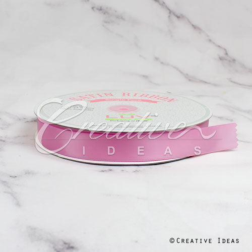 7/8" Single Face Satin Ribbon - 100 Yards (Colonial Rose)