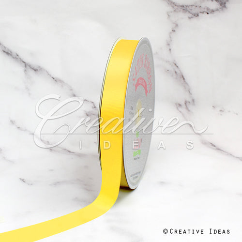 7/8" Single Face Satin Ribbon - 100 Yards (Daffodil)