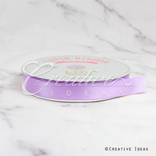 7/8" Single Face Satin Ribbon - 100 Yards (Lavender)
