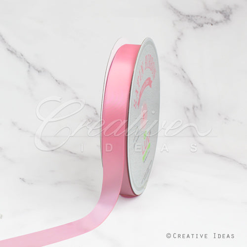7/8" Single Face Satin Ribbon - 100 Yards (Rose)