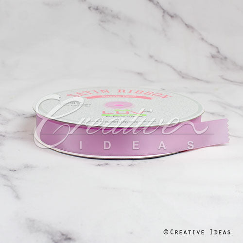 7/8" Single Face Satin Ribbon - 100 Yards (Rosy Mauve)