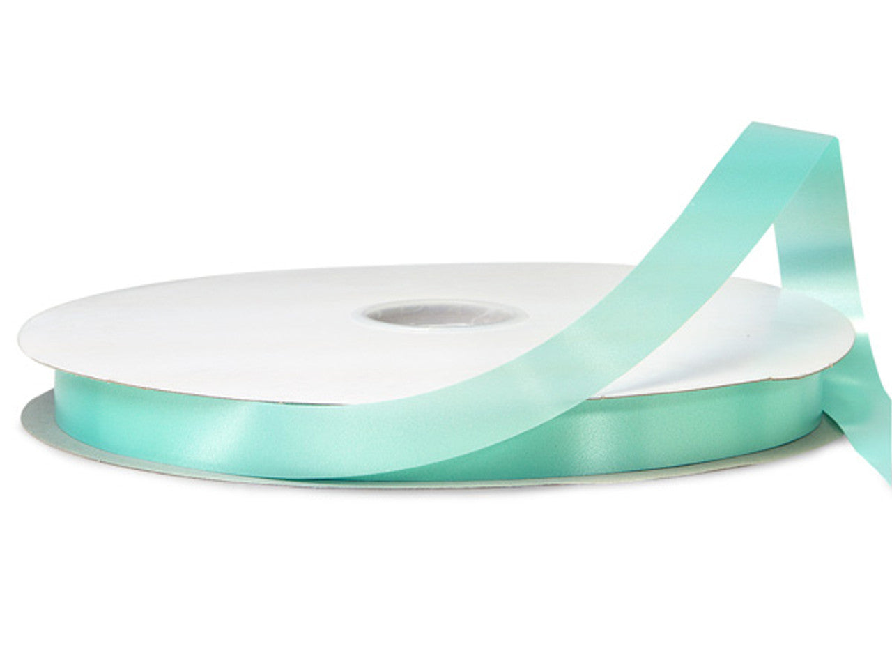 7/8"x100 yard Aqua Blue Polyester Satin Gift Ribbon