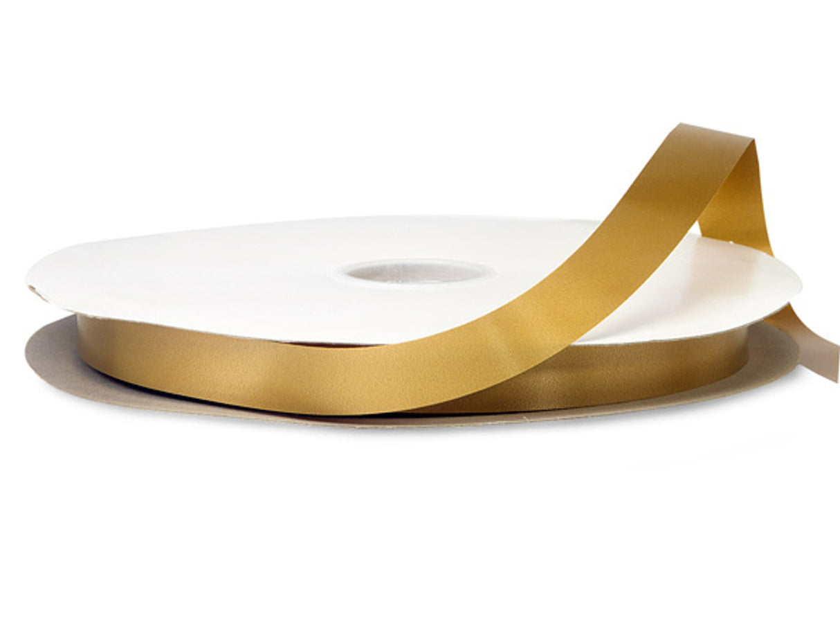 7/8"x100 yard Old Gold Polyester Satin Gift Ribbon