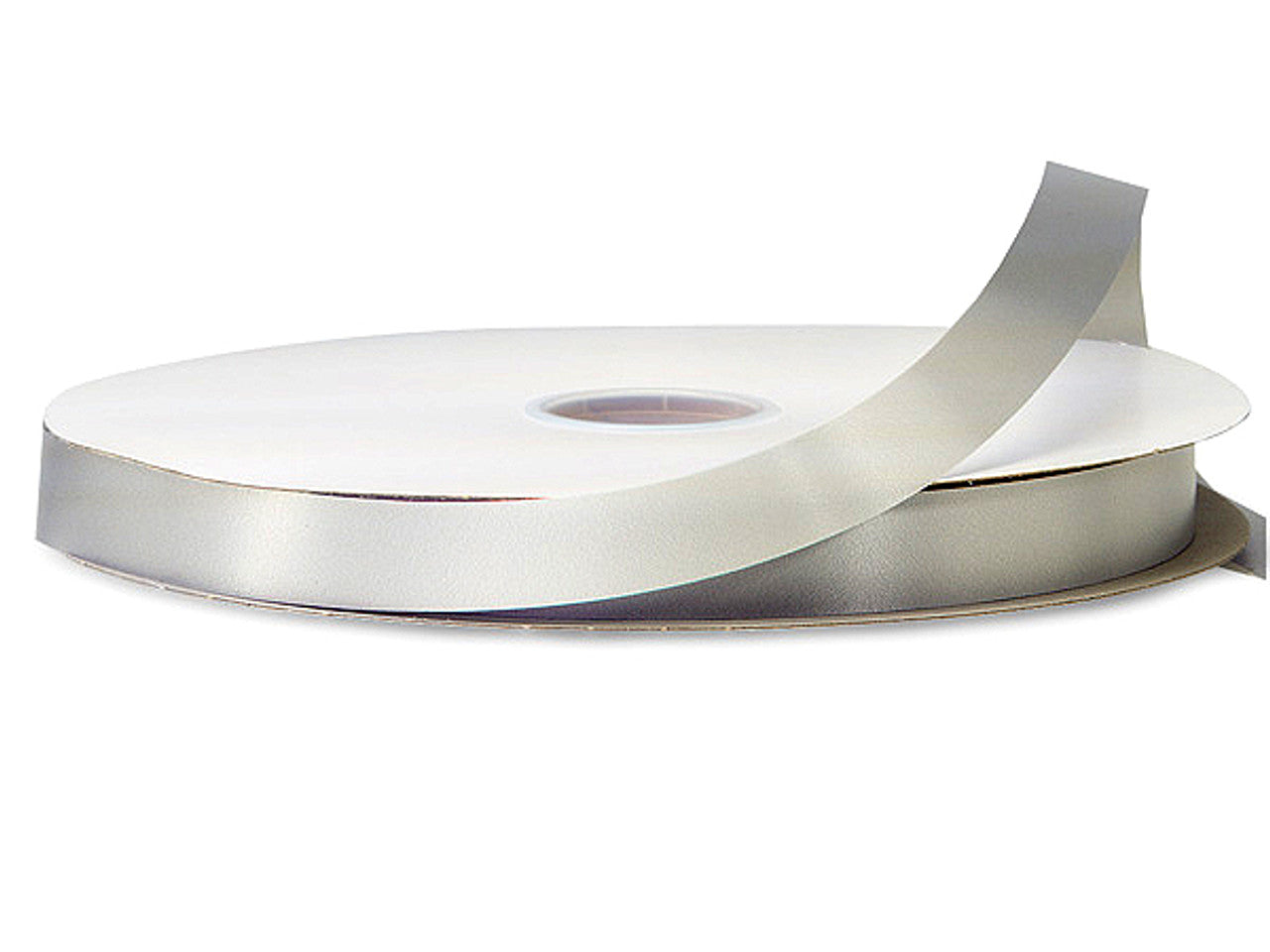 7/8"x100 yard Silver Polyester Satin Gift Ribbon