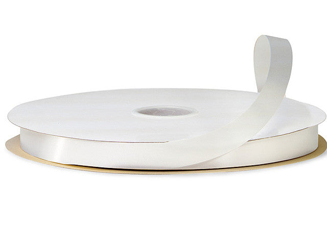 7/8"x100 yard White Polyester Satin Gift Ribbon