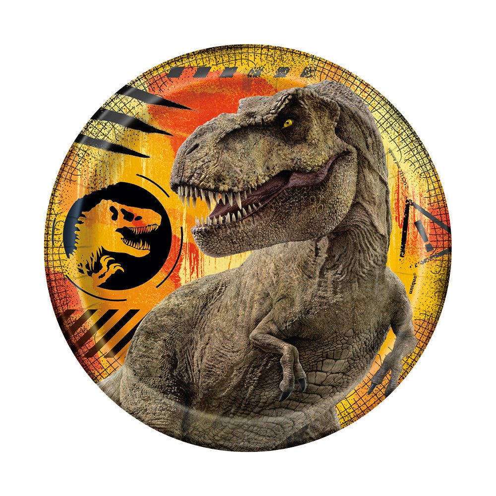Jurassic World 3 Dessert Plates 8 Pack