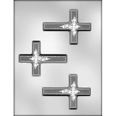 Cross with Flower Chocolate Mold