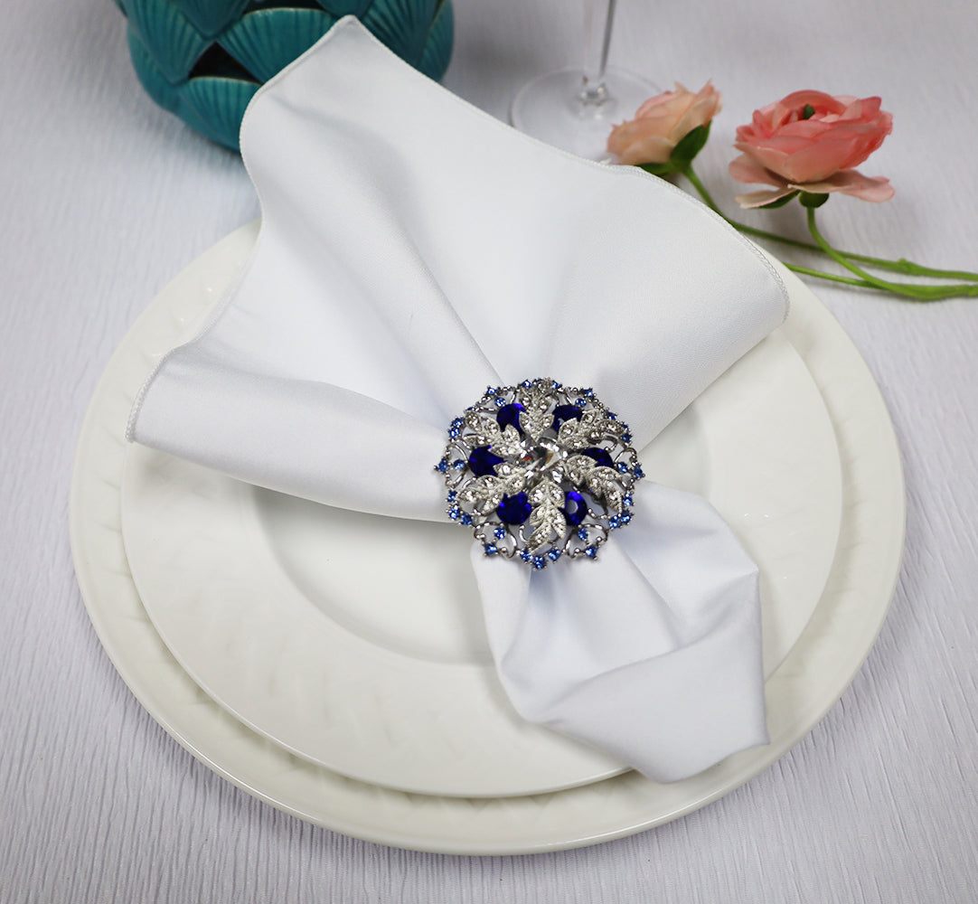 Polyester Dinner Napkins 17x17 White