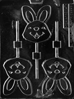 Happy Bunny Lolly Chocolate Mold
