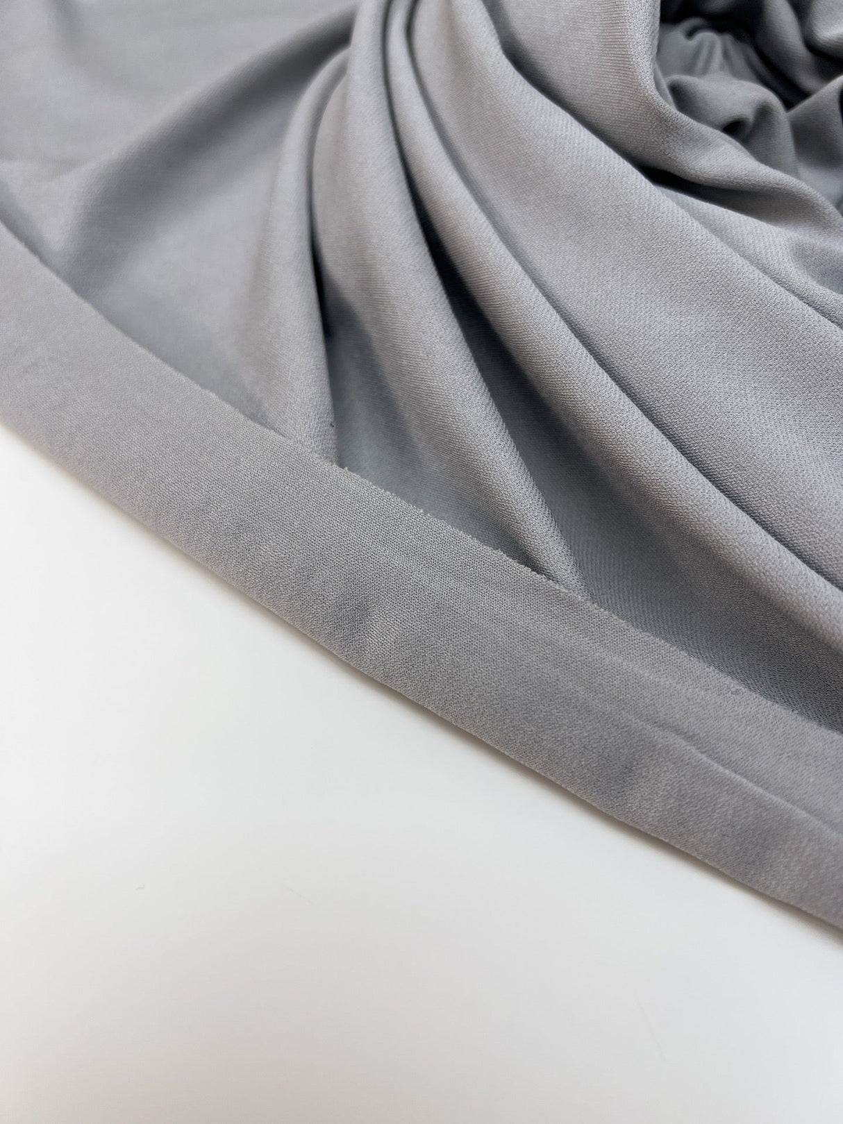 Cotton Stretch Knitted Fabric Gray