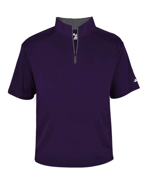 Badger Men's B-Core Short Sleeve Quarter-Zip