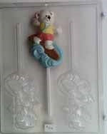 Surfer Bear Sucker Chocolate Mold