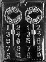 Happy Birthday Lolly Chocolate Mold