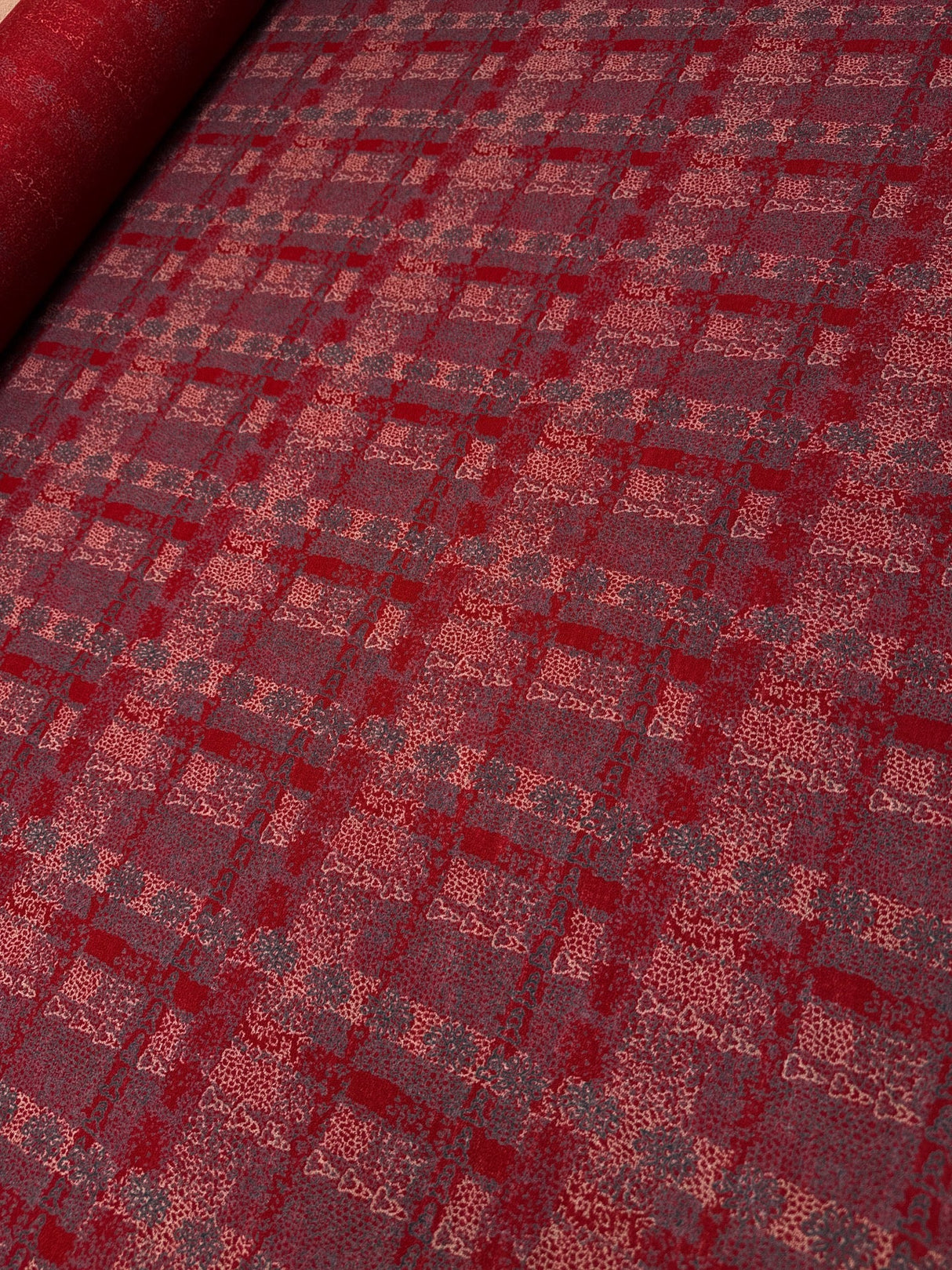 Acrylic Elastane Knitted Fabric Multicolour