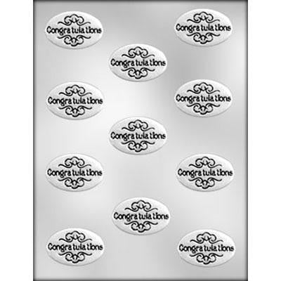 Oval Congratulations Chocolate Mold