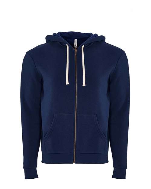 Next Level Unisex Santa Barbara Full-Zip Hoodie Sweatshirt