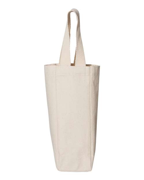 Single Wine Tote Cotton Canvas Bottle Carrier