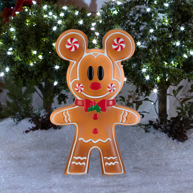 Disney 22-in LED Gingerbread Mickey Mouse Blow Mold Christmas Decoration Holiday Prop