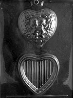 Kissing Cupids Pour Box Chocolate Mold - LPV108