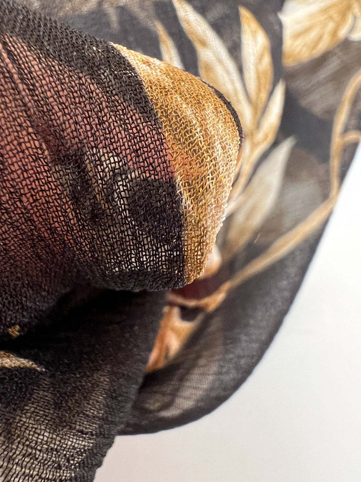 Viscose Chiffon Printed Black Brown