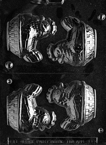 3D Hen in Basket Chocolate Mold