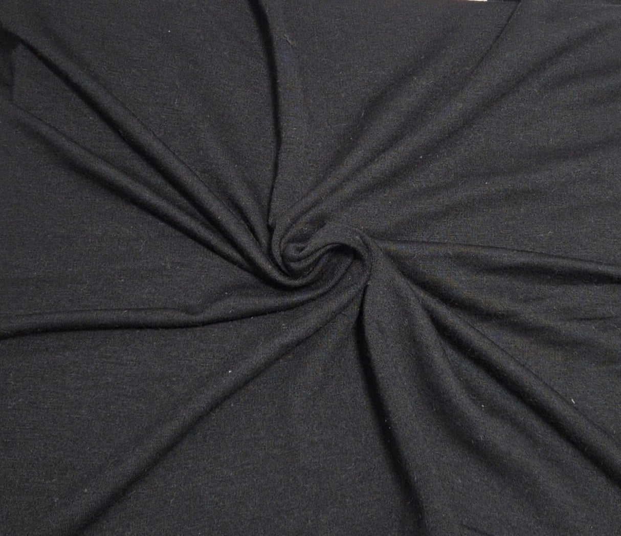 Tencel Blend Spandex Fleece Knit Black
