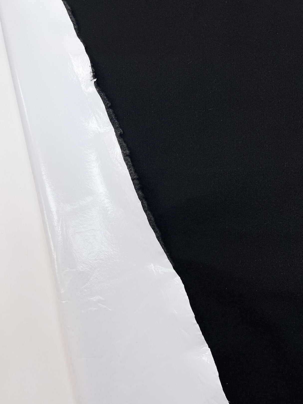 Wool Twill Coated Bonded White Blue Shades