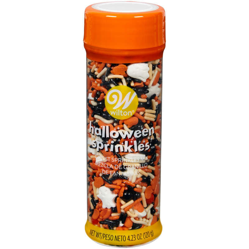 Wilton Ghost and Pumpkin Mix Sprinkles, 4.23 oz.