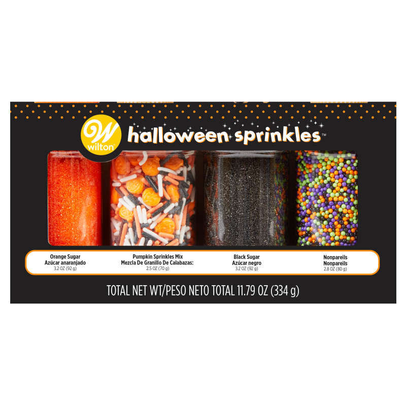 Wilton Halloween Sprinkle Variety Mega Pack – 4 Count, 11.79 oz