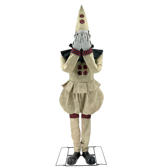 Haunted Living 5-ft Vintage Peek-A-Boo Clown Motion Activated Animatronic