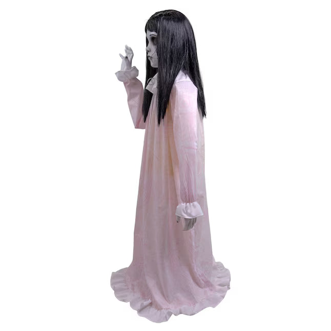 Haunted Living 4-ft Freestanding Window Girl Animatronic Halloween Decoration