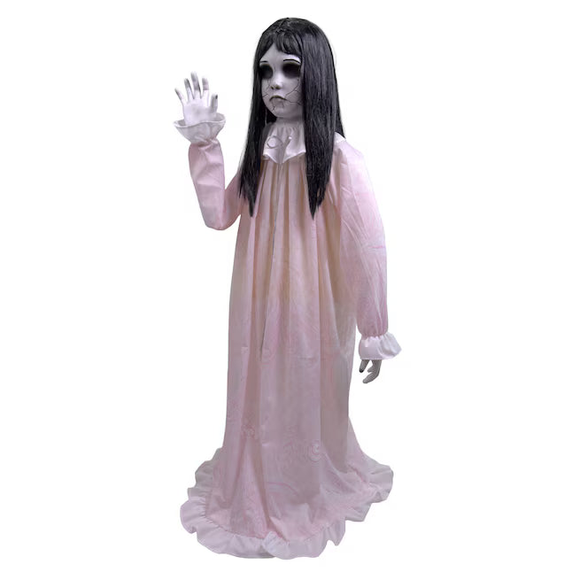 Haunted Living 4-ft Freestanding Window Girl Animatronic Halloween Decoration