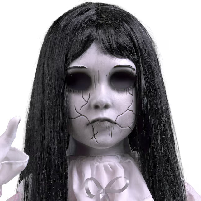 Haunted Living 4-ft Freestanding Window Girl Animatronic Halloween Decoration