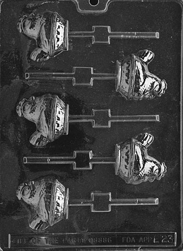 Hen in Basket Lolly Chocolate Mold