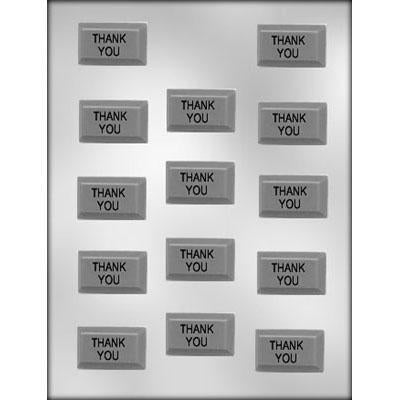 Thank You Rectangular Bar Chocolate Mold