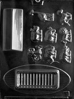 3D Noah's Ark Top and Animals Chocolate Mold