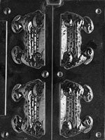 3D Bunny with Basket Chocolate Mold