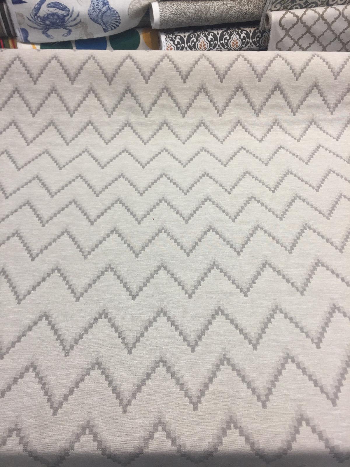 Pyramid Linen Cotton Polyester Fabric - Natural Pyramid Jacquard, Reversible, 54" Width (1 Yard)