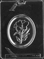 Oval Easter Lily Chocolate Mold