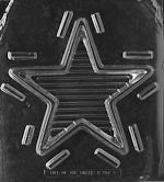 Large Star Pour Box Chocolate Mold - Bottom - LPC307B