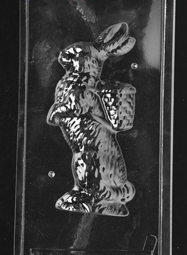 3D Jumbo Bunny with Basket Chocolate Mold - Side B