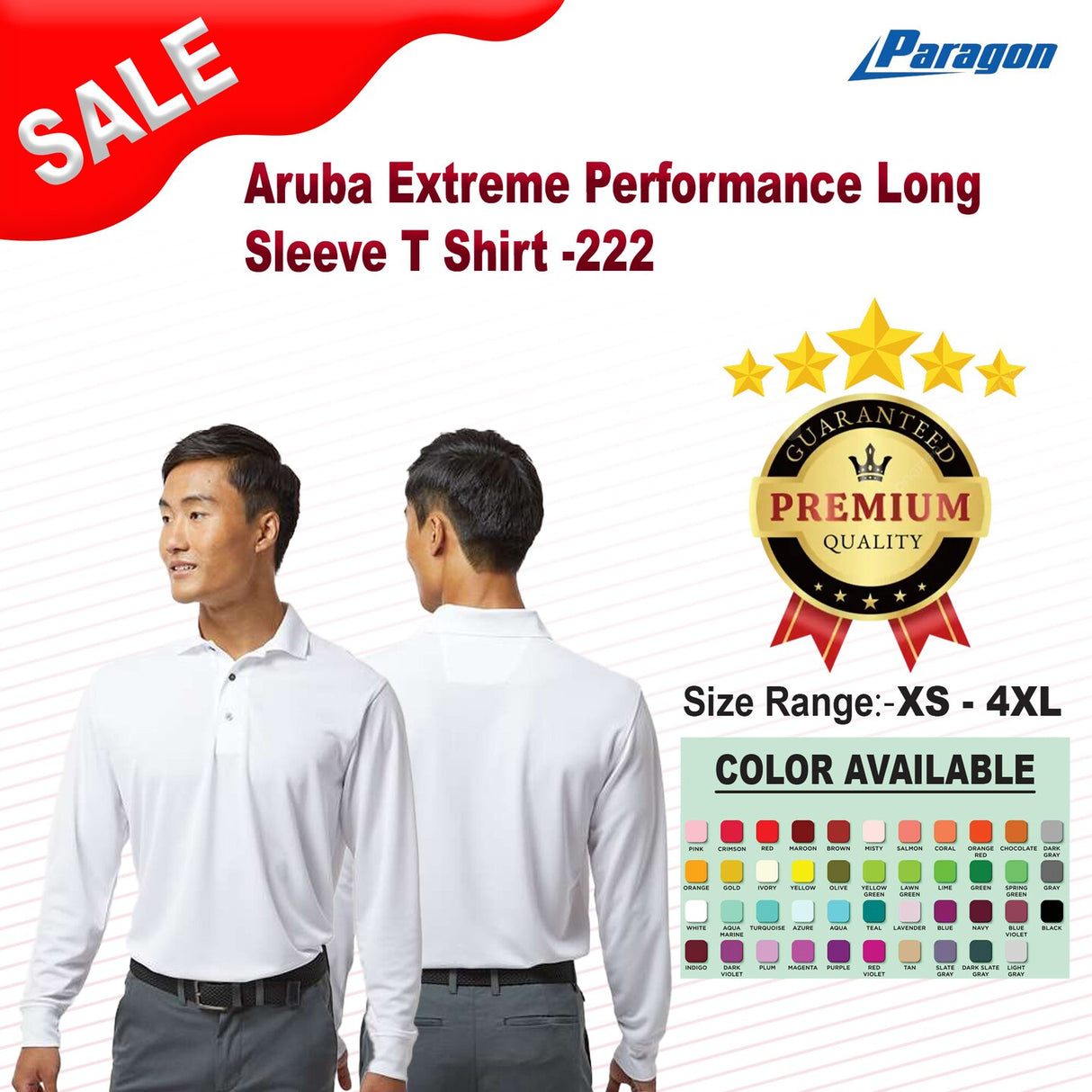 Paragon® Prescott Long Sleeve Polo