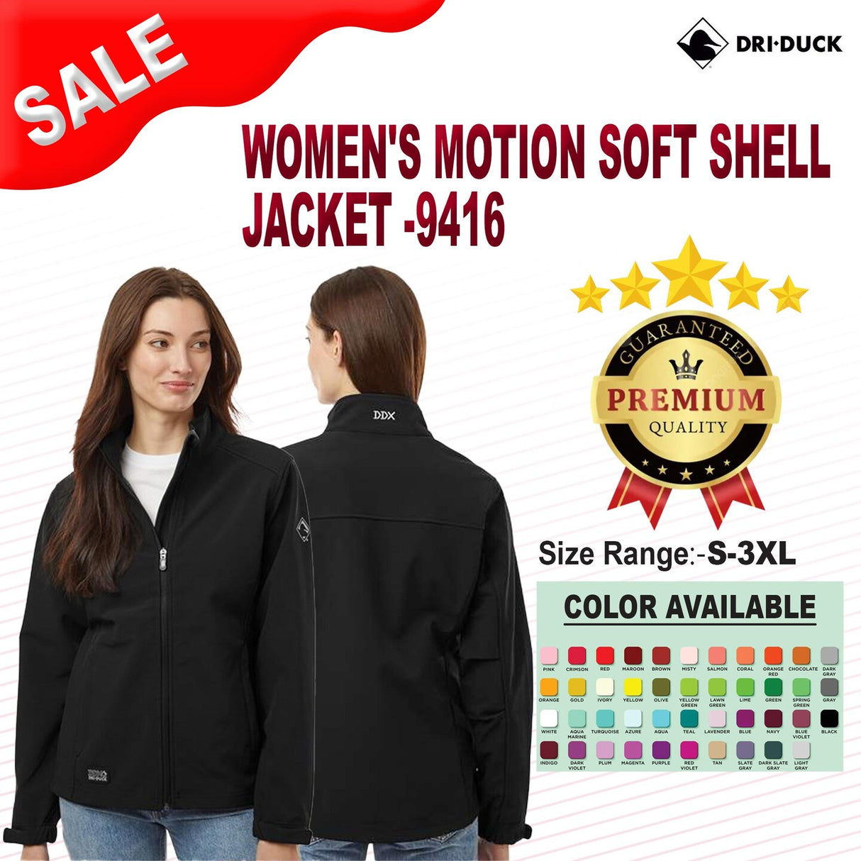 DRI DUCK® Women's Motion Soft Shell Jacket