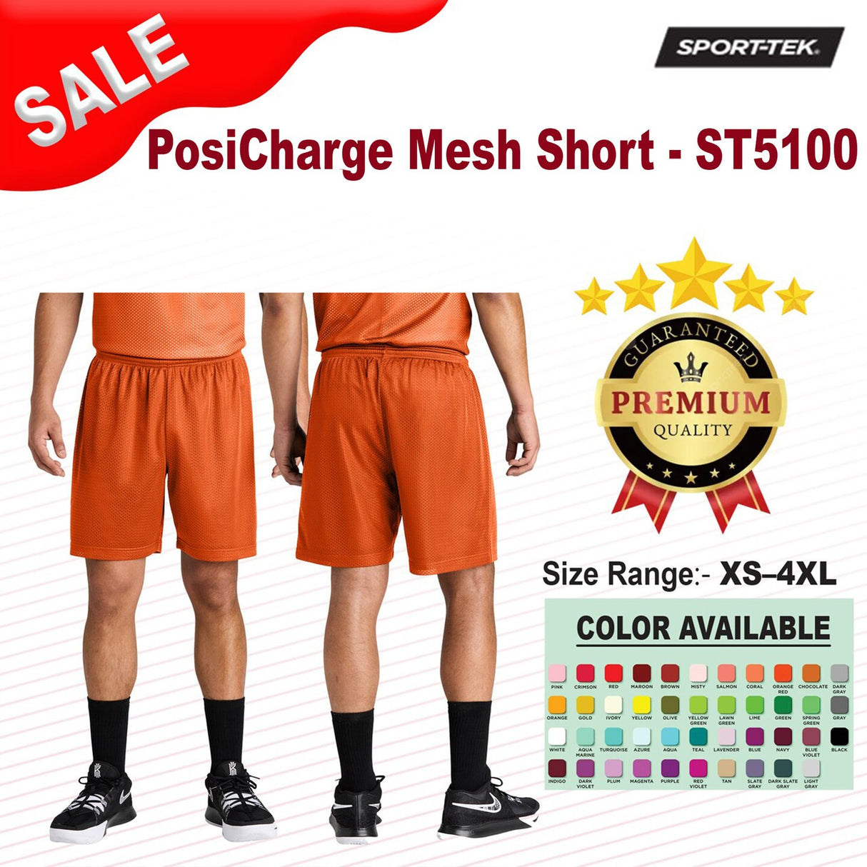 Sport Tek® Posi Charge Mesh Shorts