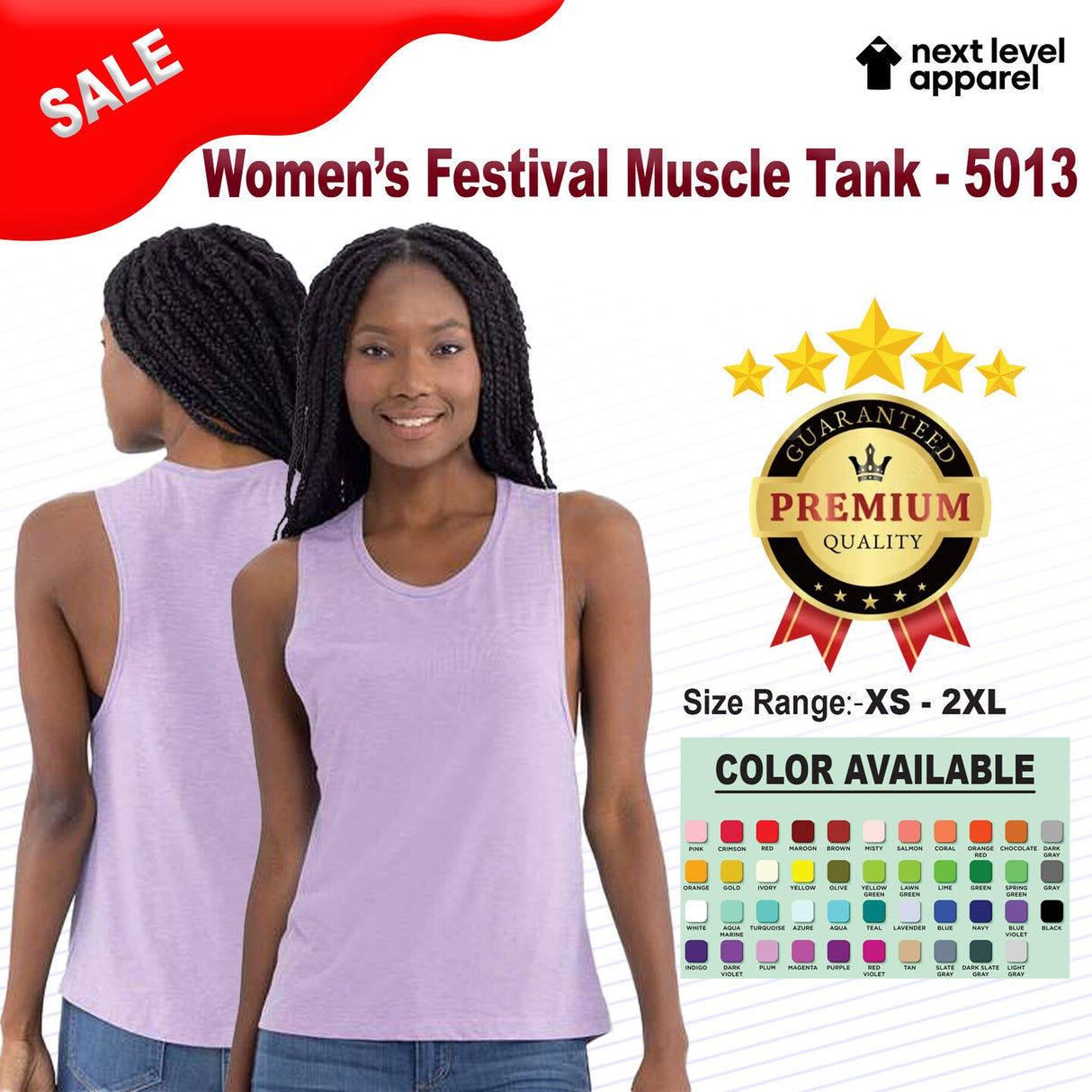 Next Level® Women’s Festival Muscle Tank - 5013